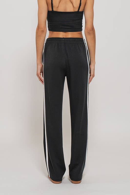 Side Strip Drawstring Sweatpants