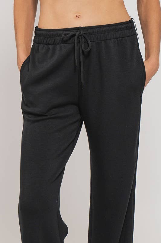 Side Strip Drawstring Sweatpants