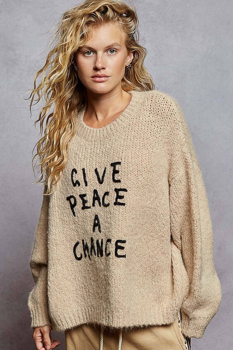 'Give Peace A Chance' Sweater