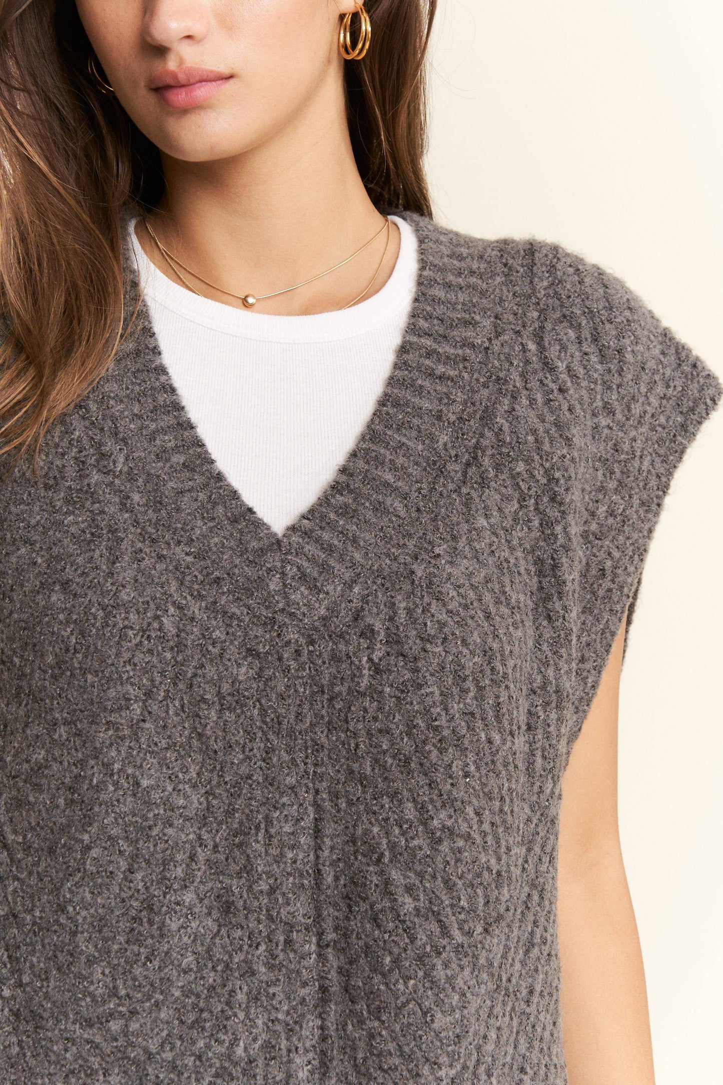 Oversized Sweater Vest