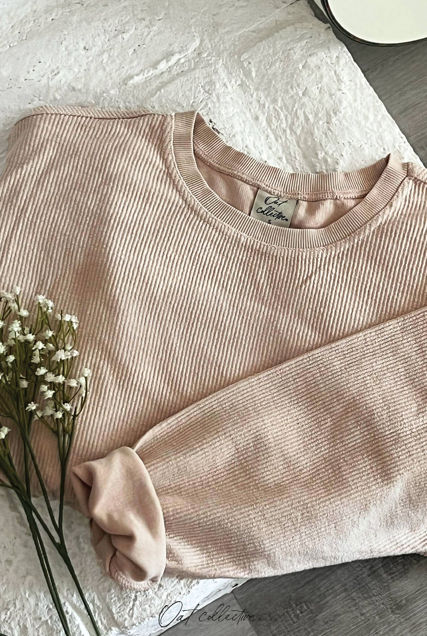 Cropped Thermal Pullover