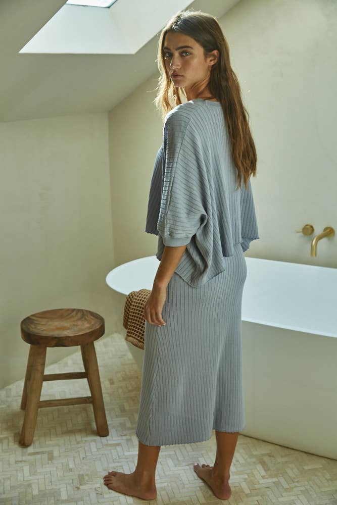 Knit Short Sleeve Top