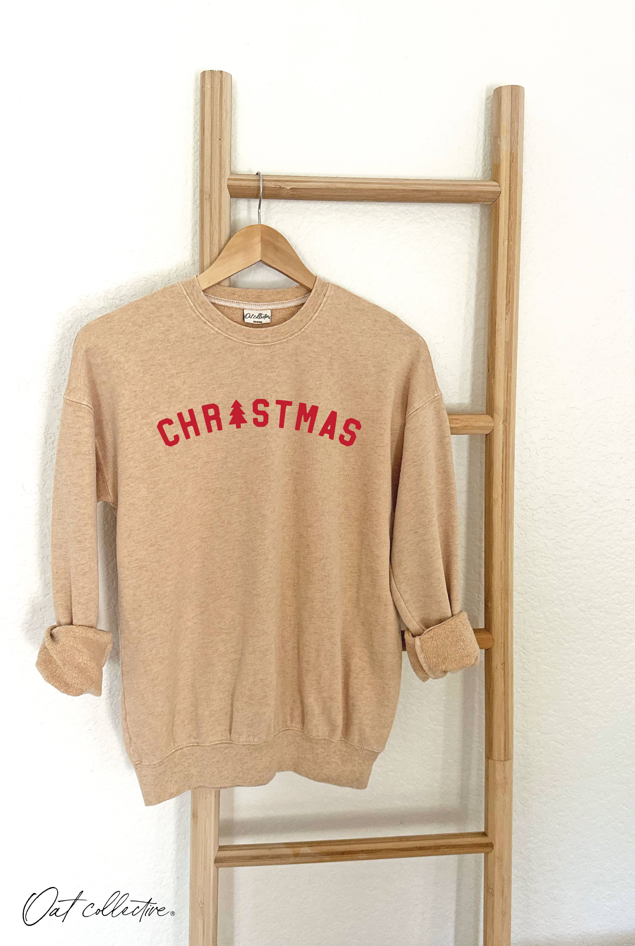 "CHRISTMAS" Heather Sweatshirt