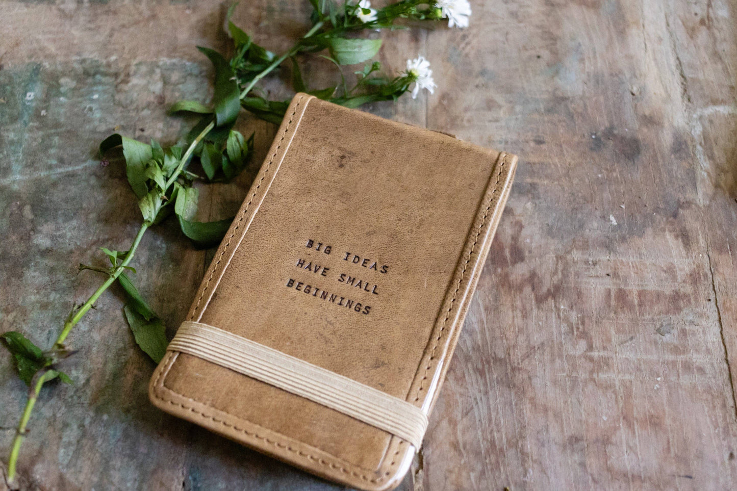 Mini "Big Ideas" Leather Journal