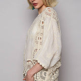 Crochet Floral Blouse
