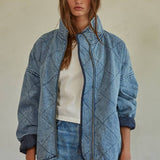 BD268 | Woven Denim Cotton Medium Washed Jacket