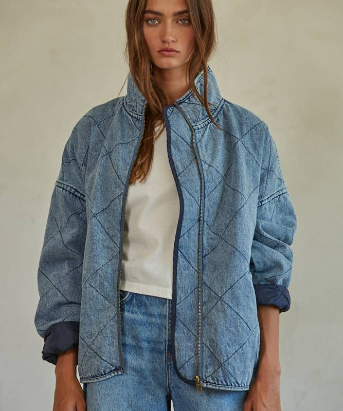 Woven Denim Cotton Medium Washed Jacket
