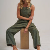 VINTAGE LEOPARD OVERALL JUMPSUIT WITH BARREL LEG SILHOUETTE