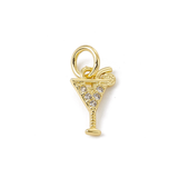 Gold Cocktail Hour Charm