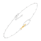 'Pagosa' Silver with 14K Gold Plating Anklet
