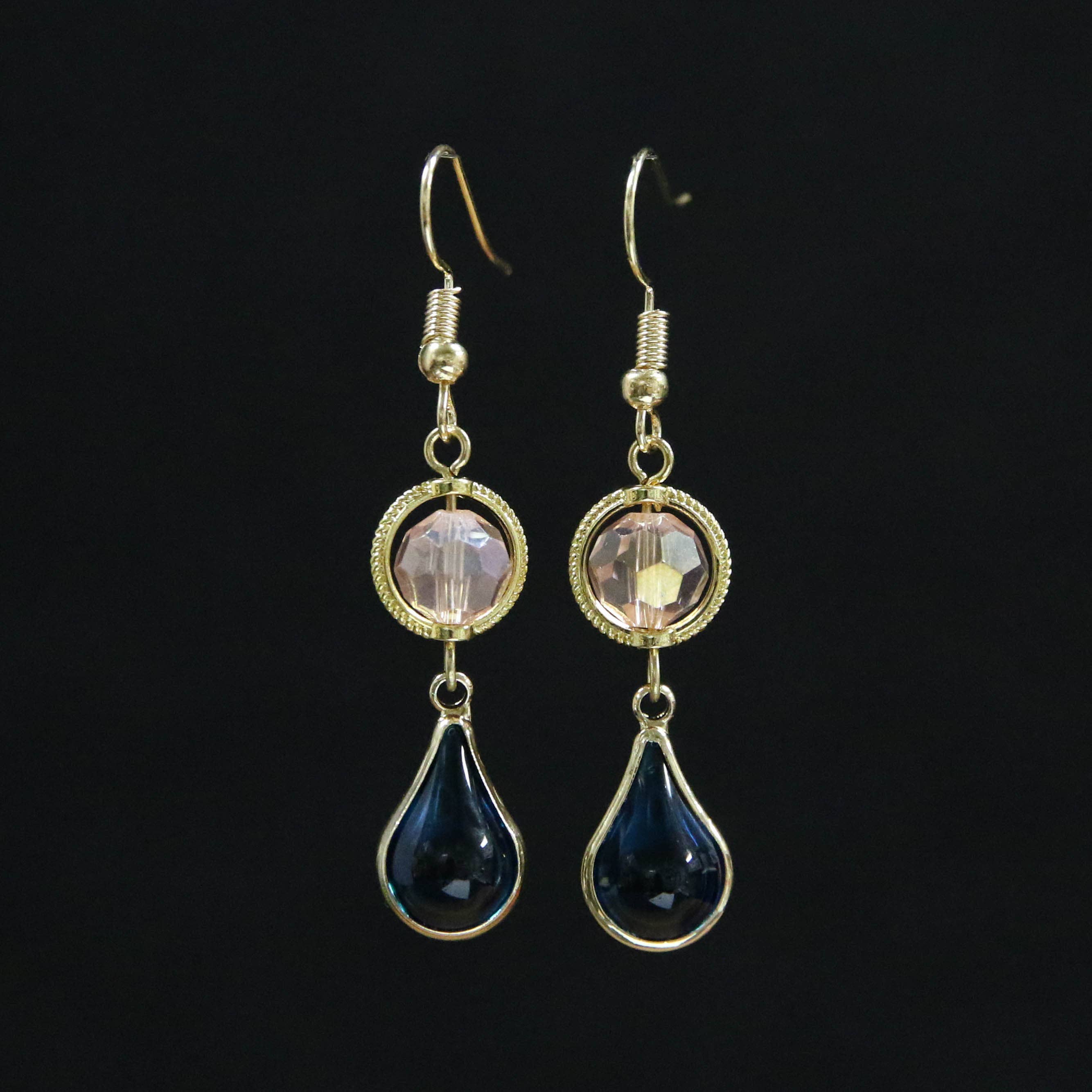 Jeweled Teardrop Earrings