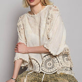 Crochet Floral Blouse