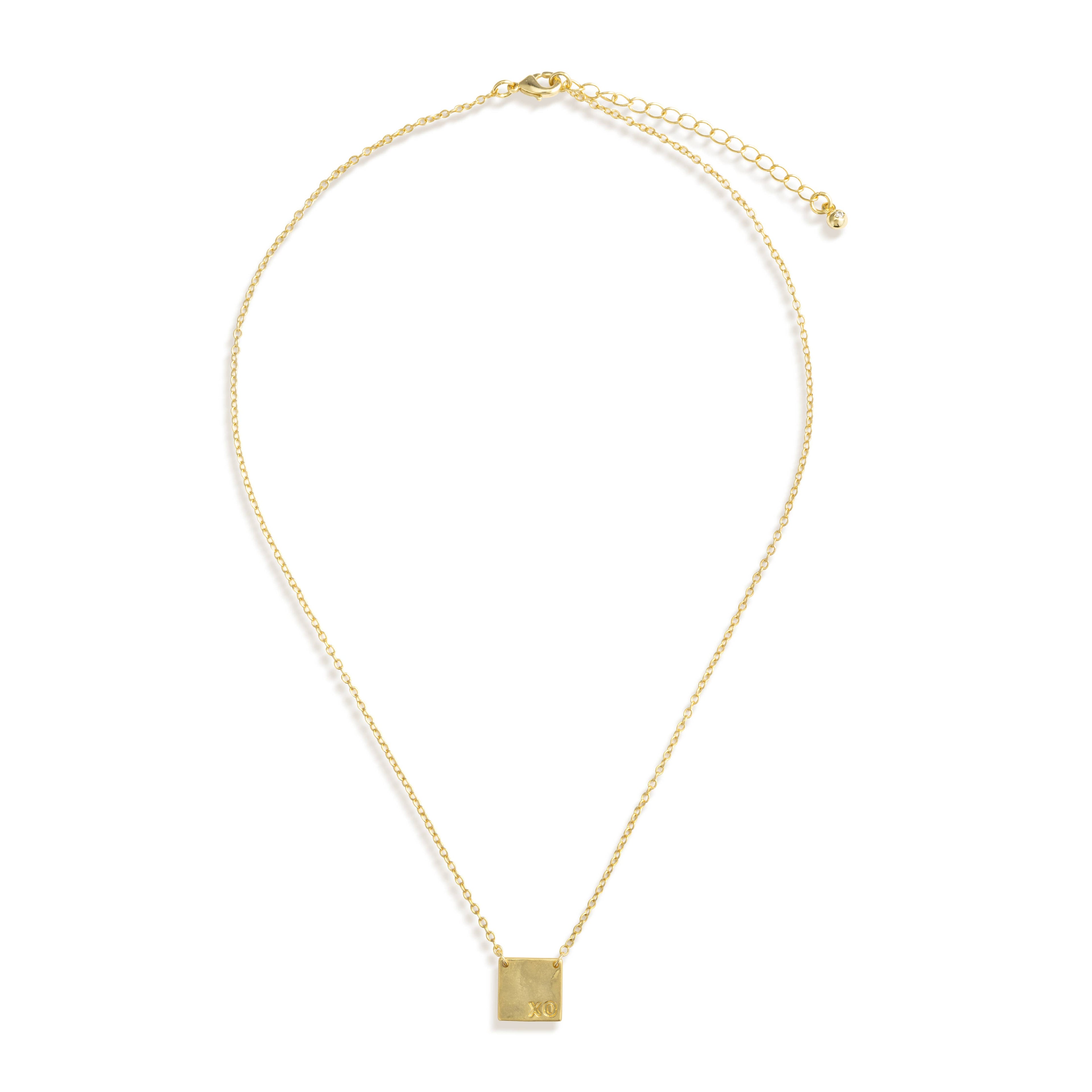 XO Charm Necklace - Gold