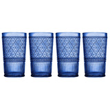 Claro Blue Highball, Set of 4