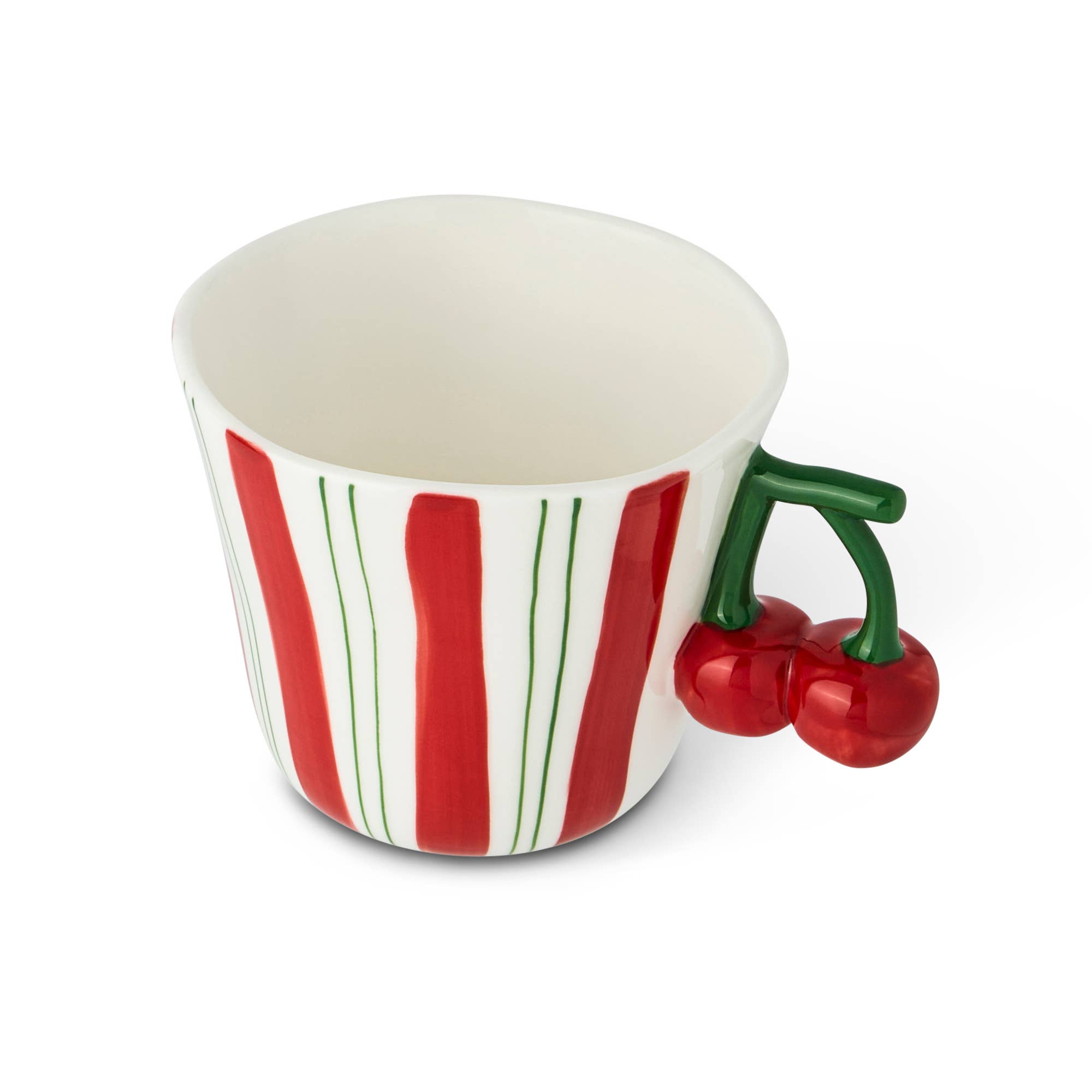 15oz Hand Painted Cherry Handle Mug