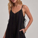 GAME DAY TWILL COLOR DENIM CASUAL SUMMER CHEER UP ROMPER