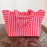 Jumbo Terry Cloth Carryall Striped Beach Bag