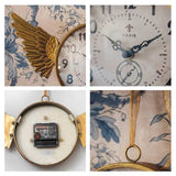 Gold-Finished Iron Clock