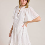 Embroidered Cotton Minidress