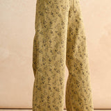 P4663ST   FLORAL PRINT STRETCHED PANTS