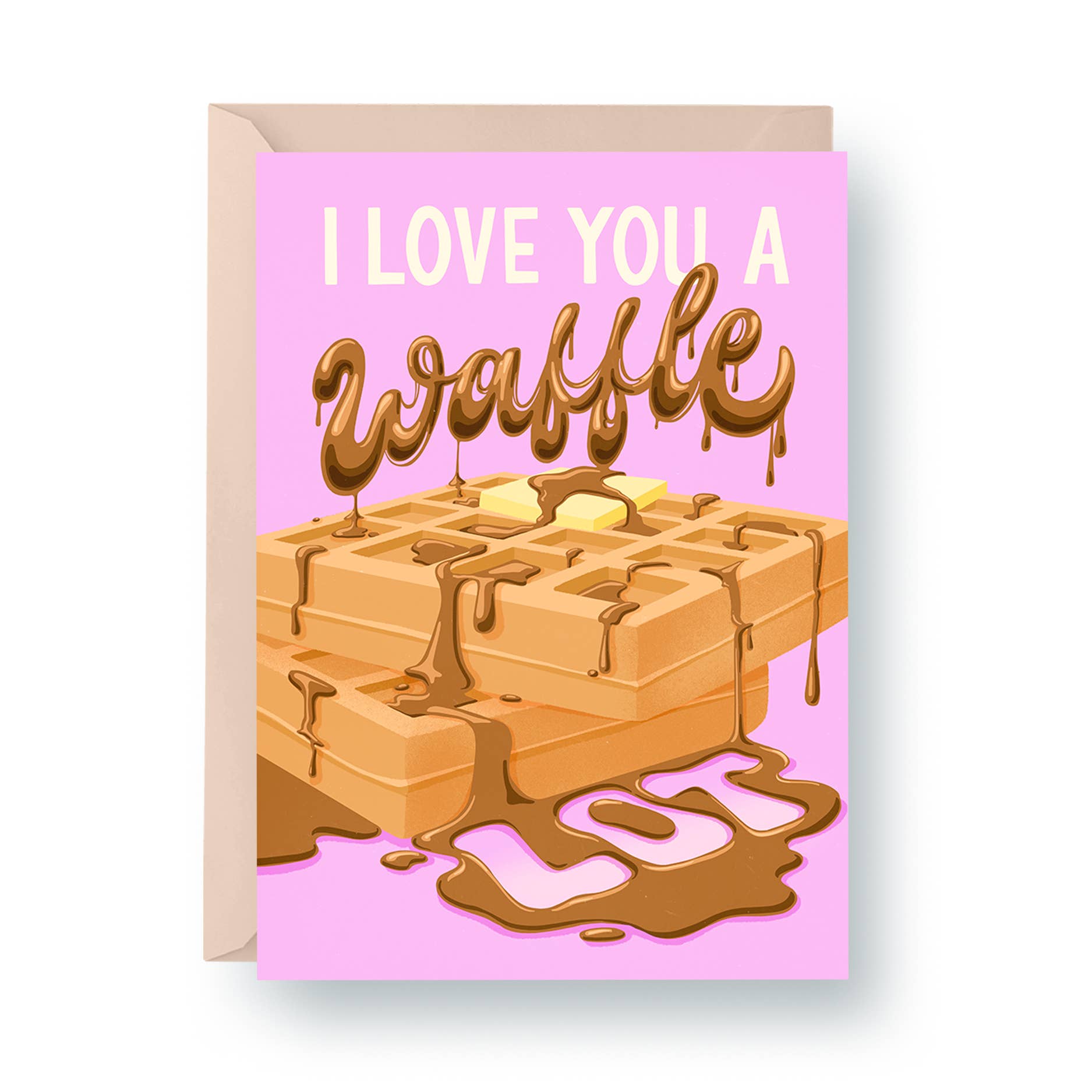 "I Love You a Waffle Lot" - A2 Card