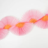 Pink Honeycomb Fan Garland