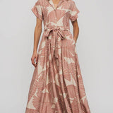 Forever Fern Belted Maxi Dress