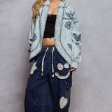 Vintage Embroidered Denim Jacket