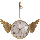 Gold-Finished Iron Clock