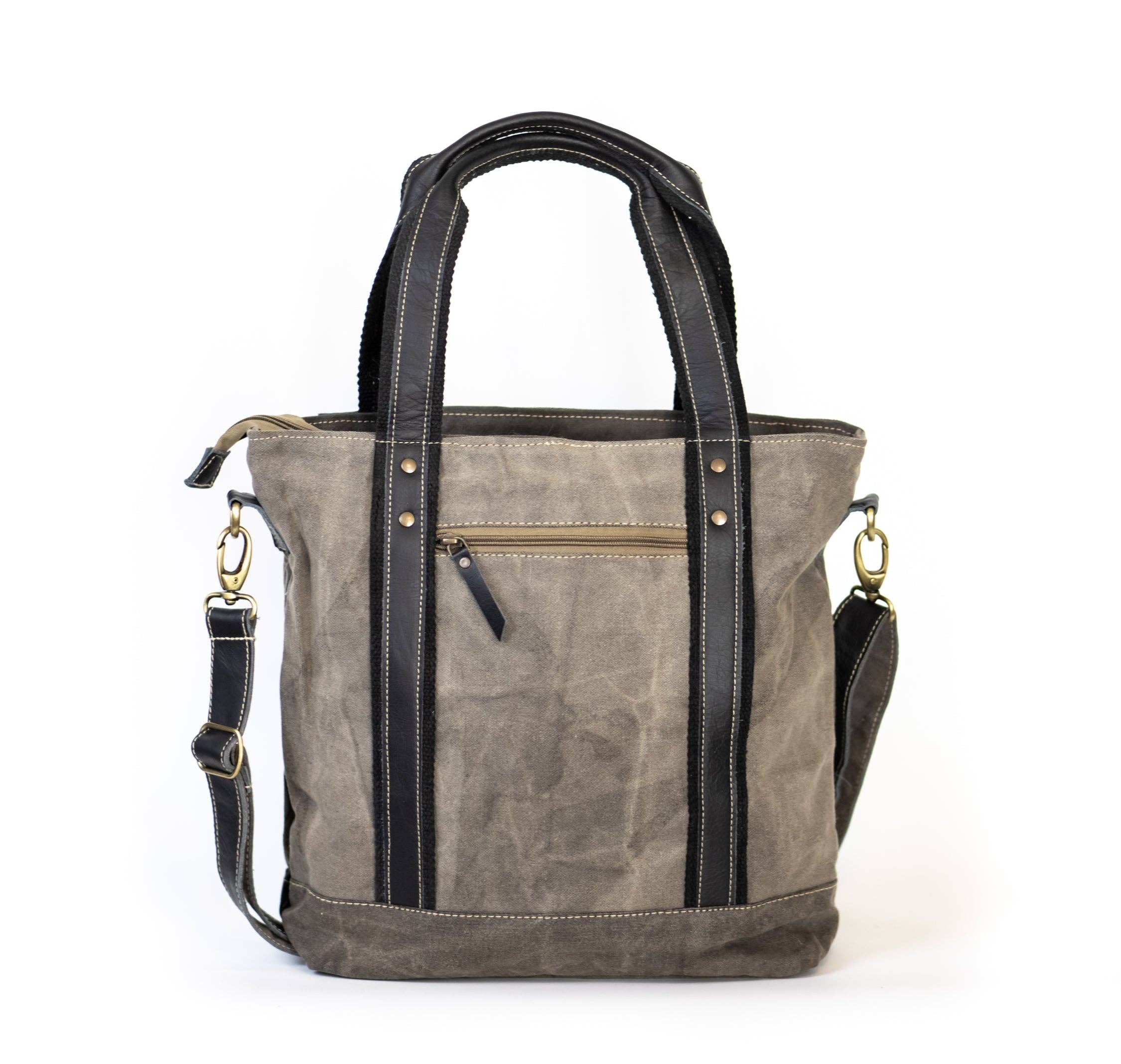 Spider Mums Recycled Canvas Crossbody Tote