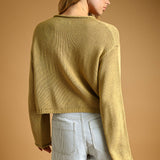 J7541   BUTTON FRONT EASY KNITTED CARDIGAN