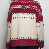 Relaxed Fit Fair Isle Turtleneck Sweater