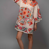 Medallion Bell Sleeve Dress