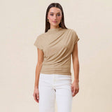 AT2993 Draped jersey top