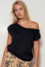 Asymmetric Off-Shoulder Blouse