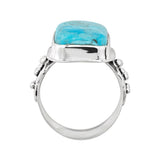 Compressed Mojave Turquoise Ring