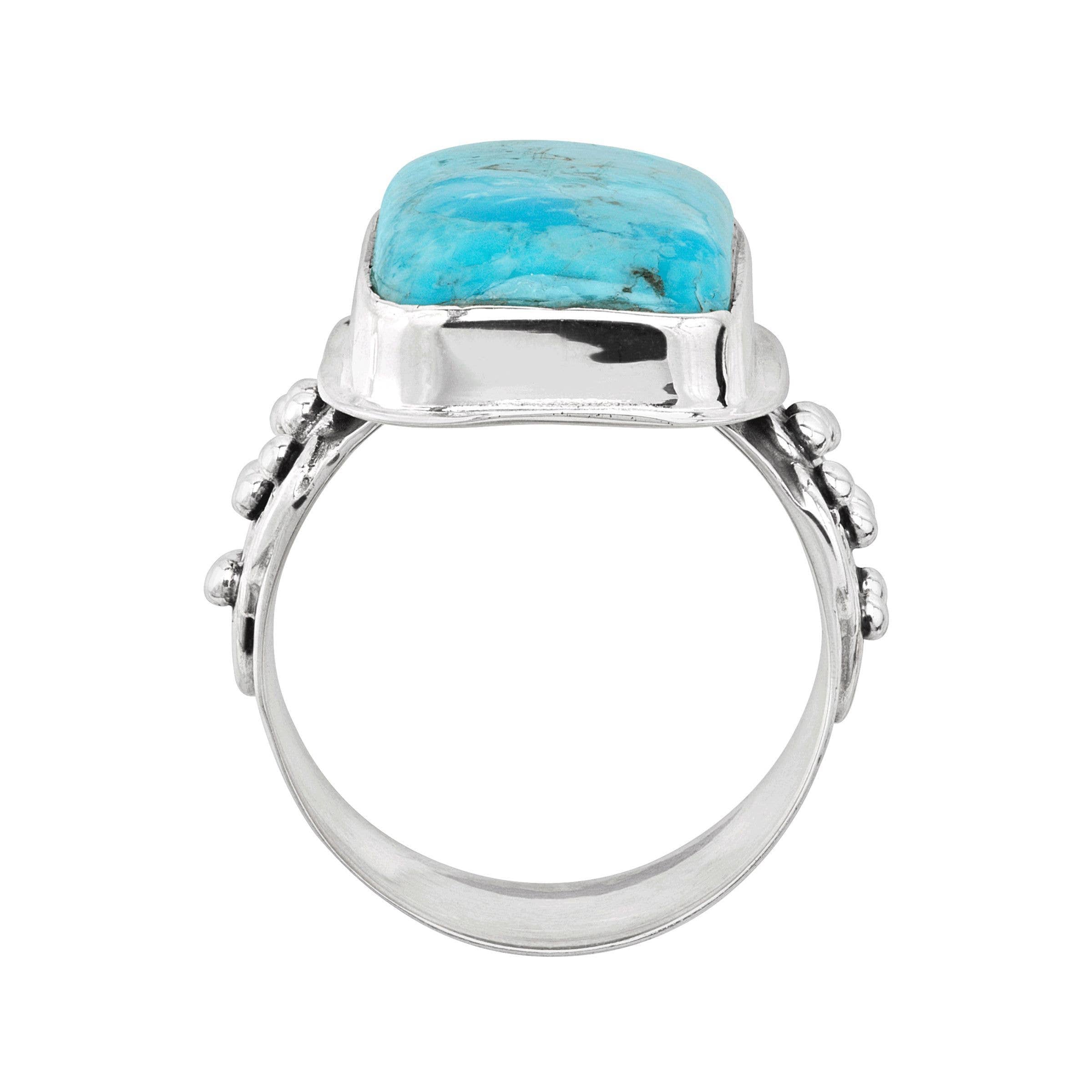 Compressed Mojave Turquoise Ring