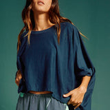 Solid Oversized Baggy Top