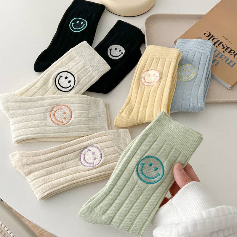 8pairs Smiley Face Socks