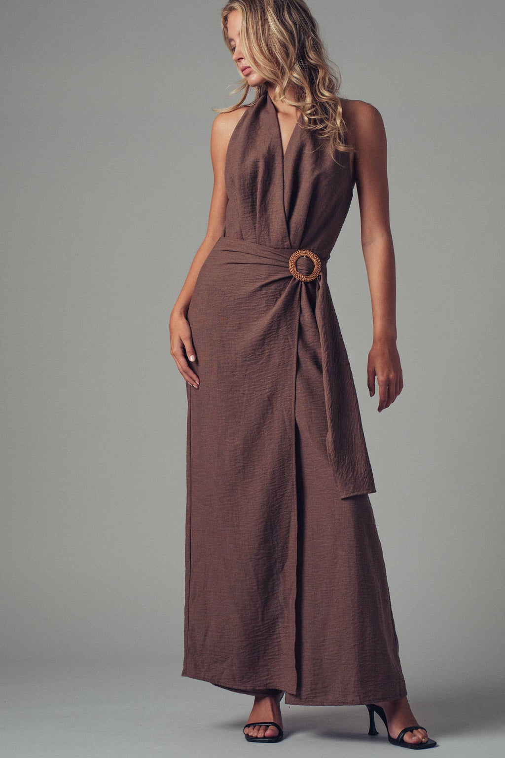 Halter Wide-Leg Jumpsuit