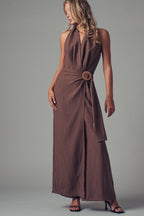Halter Wide-Leg Jumpsuit