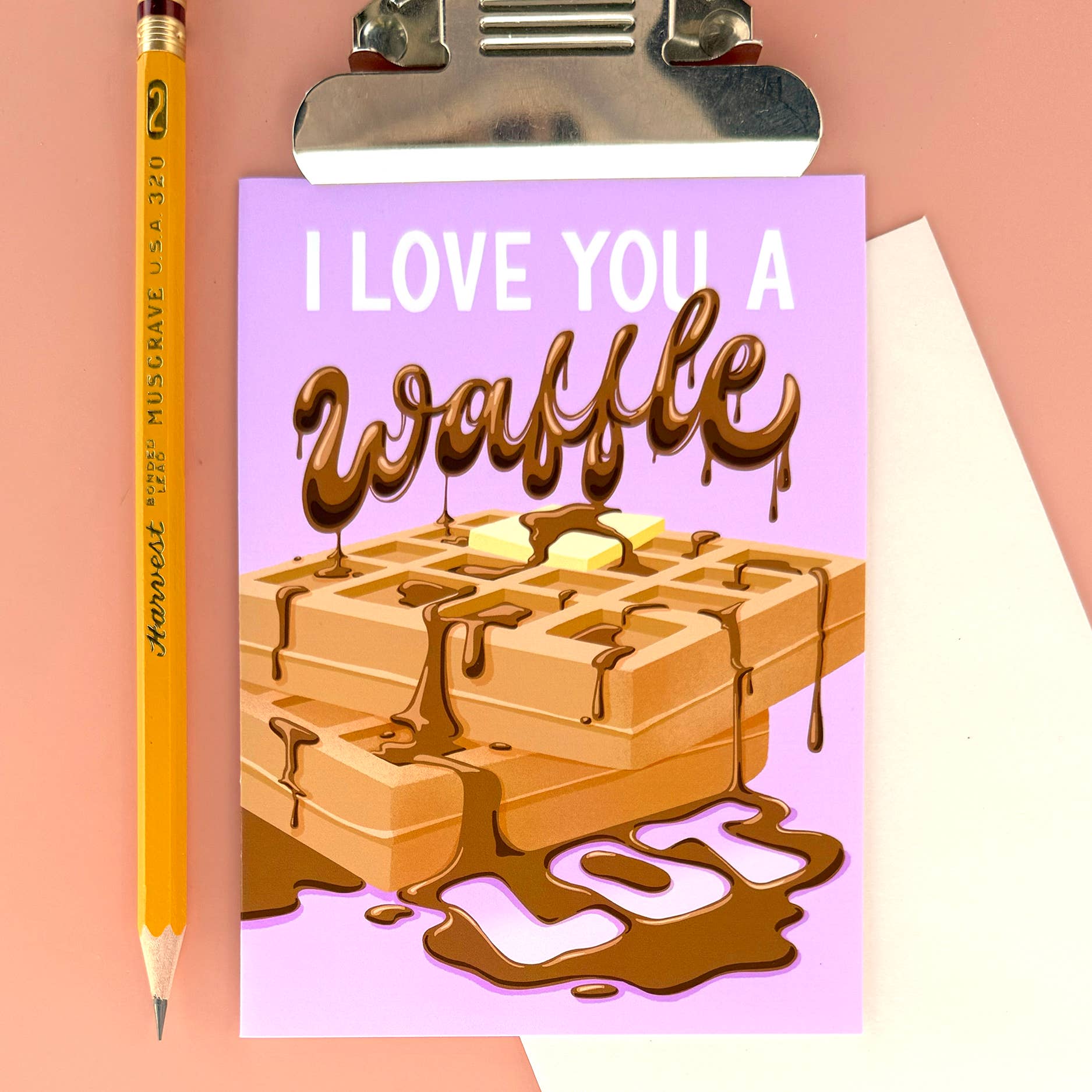 "I Love You a Waffle Lot" - A2 Card