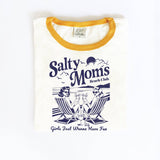 SALTY MOMS BEACH CLUB Ringer Graphic Top