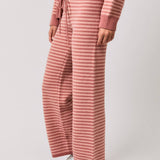 MID RISE STRIPE SWEATER PANTS
