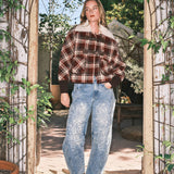 AJP5114 EMBROIDERED DETAIL COTTON BARREL PANTS