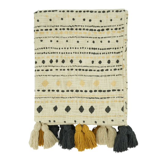 Printed Diamond Dash Throw