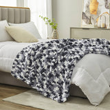 AH Handmade Chunky Knit Cable Knitted Crochet Blanket