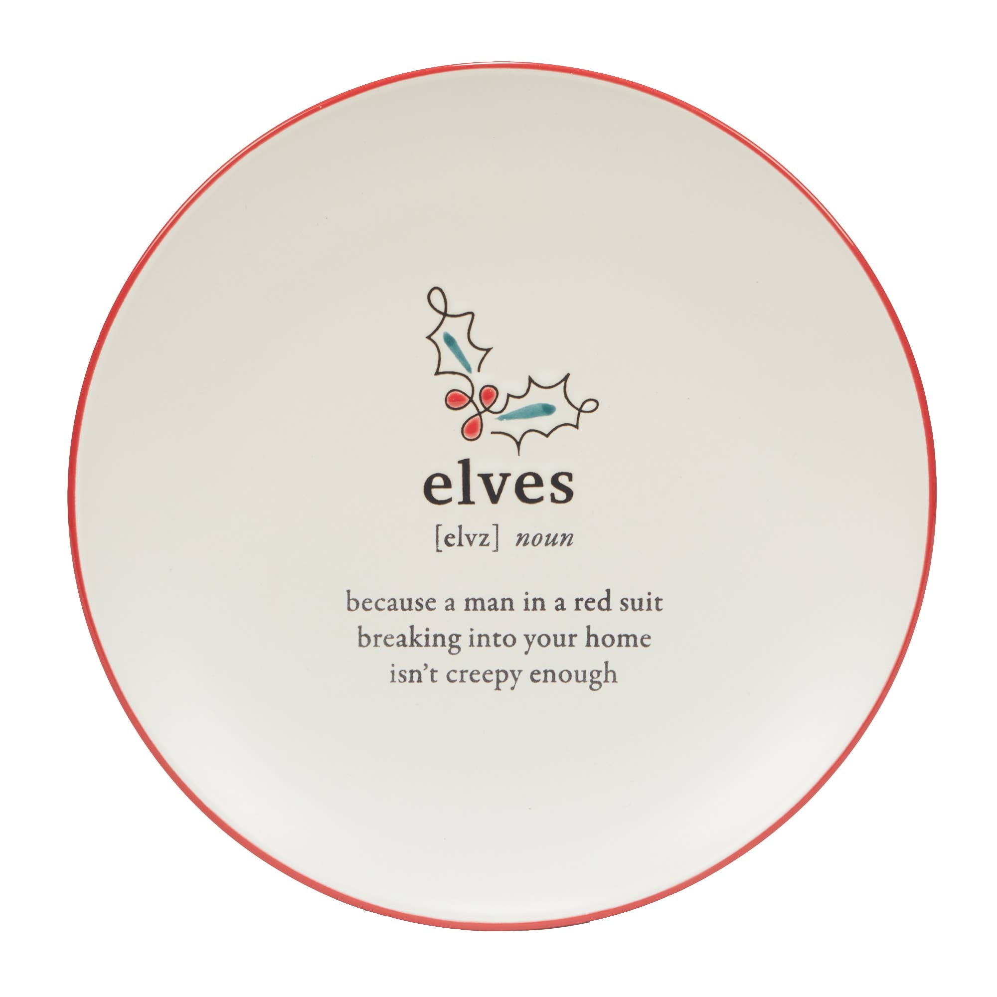 Christmas Sayings Dessert Plates