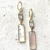 Iridescent Pearl Shell Earrings
