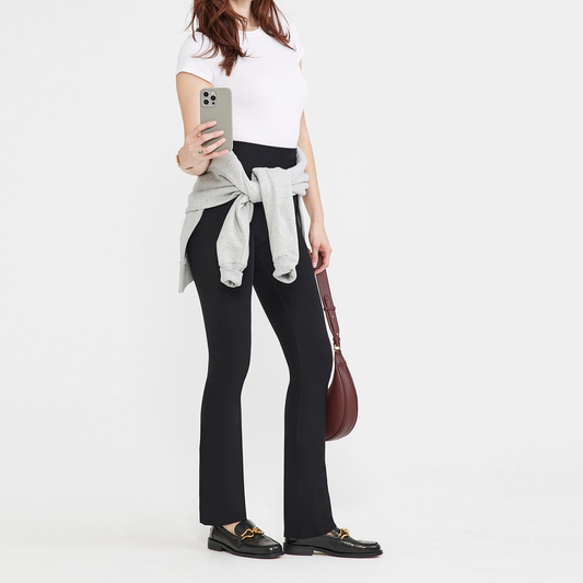 Cotton Stretch Slim Bootcut Shaping Legging